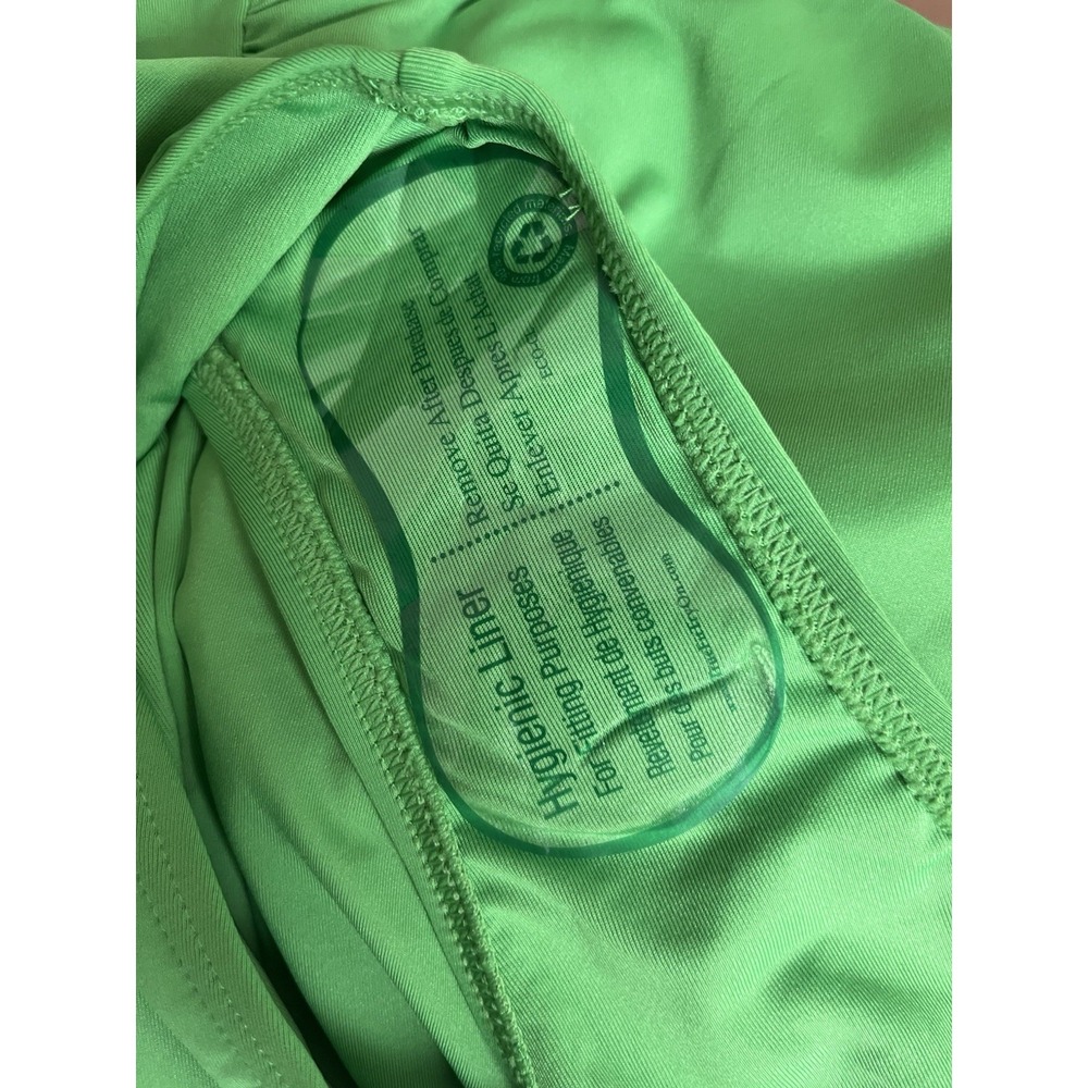 New KATE SPADE Sz XS Ruffle One Piece Green Swimsuit Strap Liner Fern Moss NWOT - Picture 4 of 9